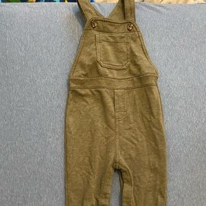 Old Navy 18 to 24 months green adjustable overalls